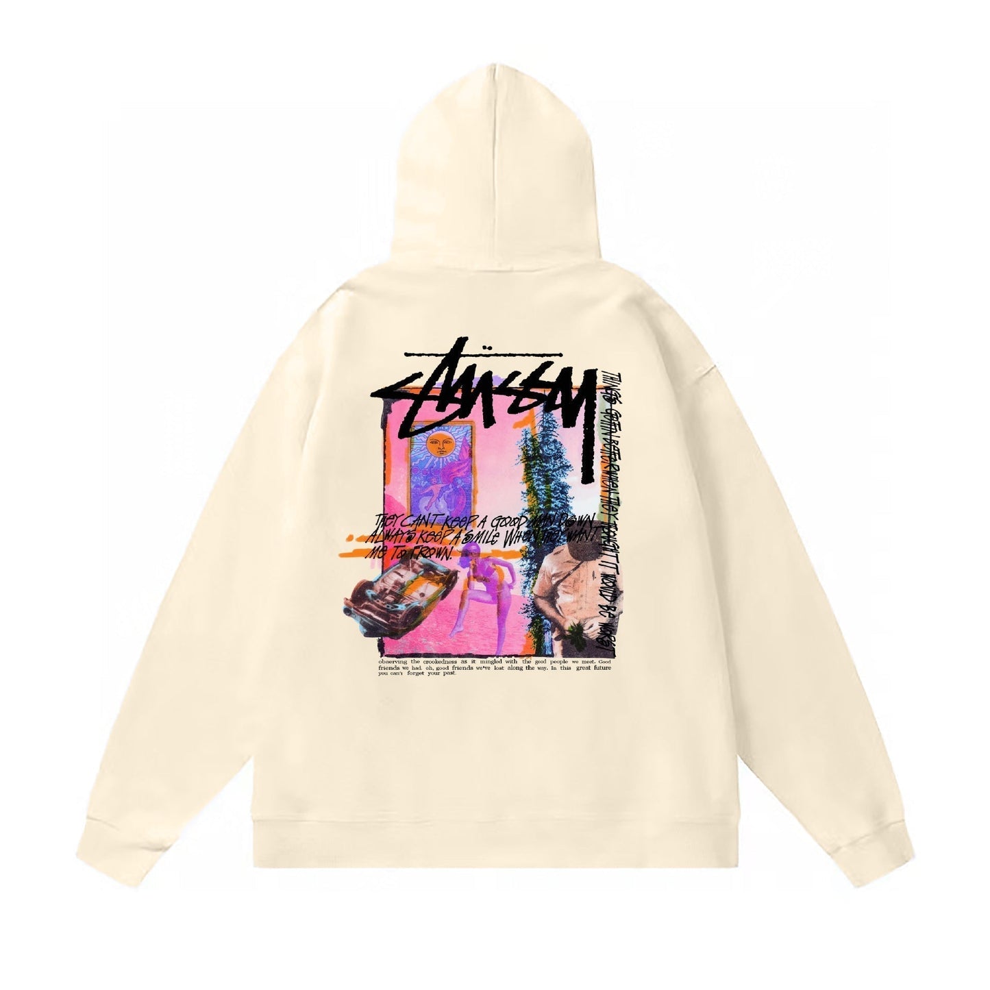Stussy Hoodie Fall/Winter Fleece Hooded Sweater