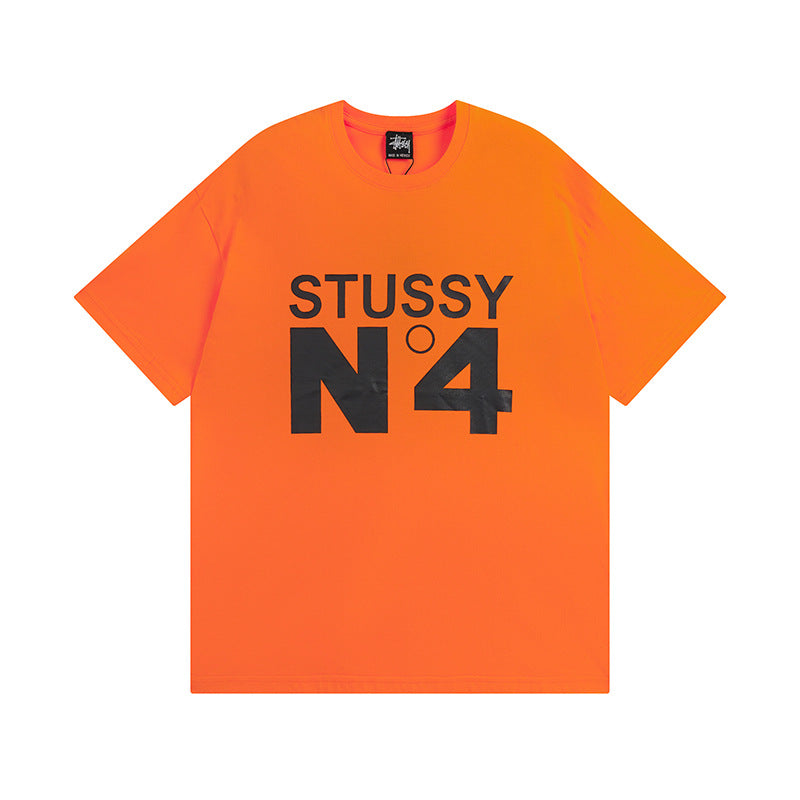 Stussy T-Shirts Casual Loose Couple T-Shirts
