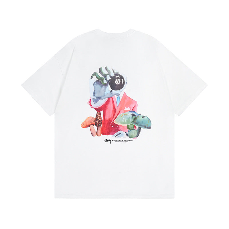 Stussy T-Shirts Casual Loose Couple T-Shirts