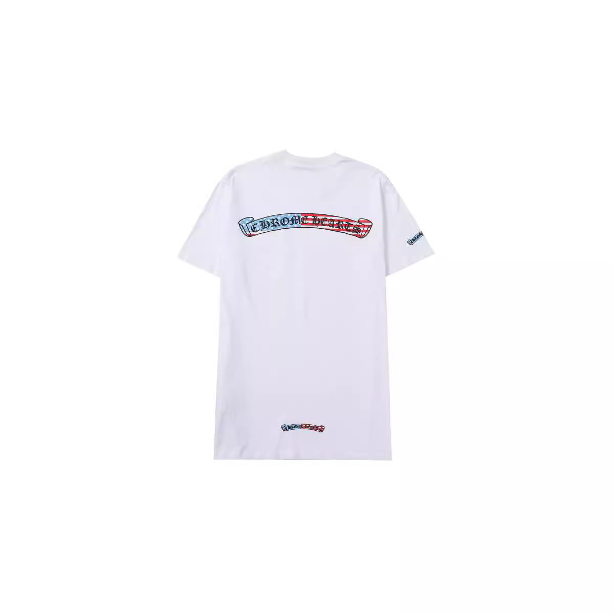 Chrome Heart T Shirts Color Scroll Tiger Head Pattern Short Sleeve T-Shirt