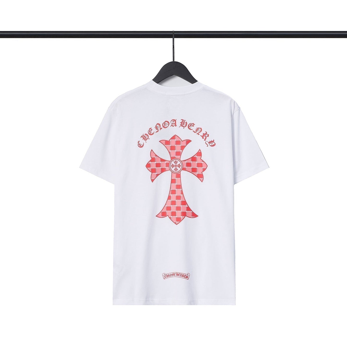 Chrome Heart T Shirts Sanskrit Color Printing Loose Cotton Casual Crew Neck Short Sleeve T-Shirt