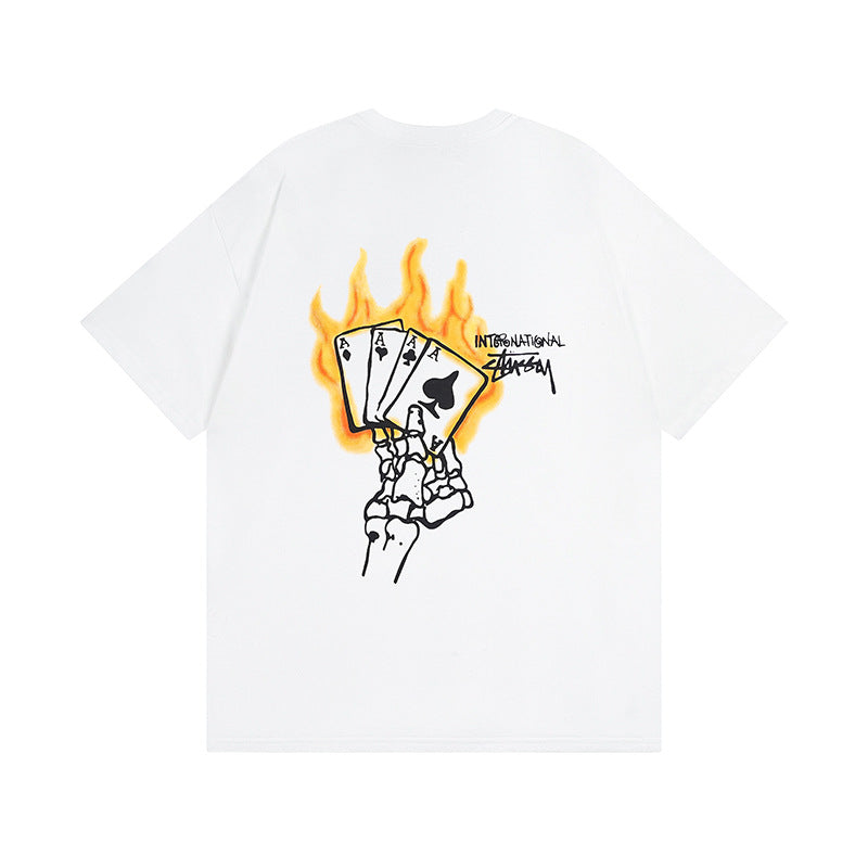 Stussy T-Shirts Casual Loose Couple T-Shirts