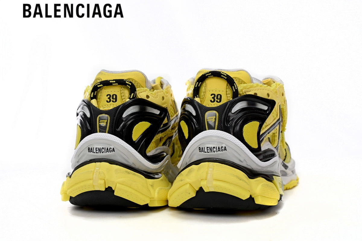 Balenciaga Runner Sneaker ¡ª Yellow Mesh & Black Synthetic Overlays