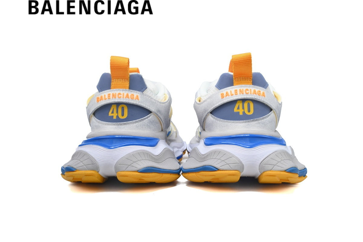 Balenciaga Cargo men's shoes  women sneakers White Yellow Blue