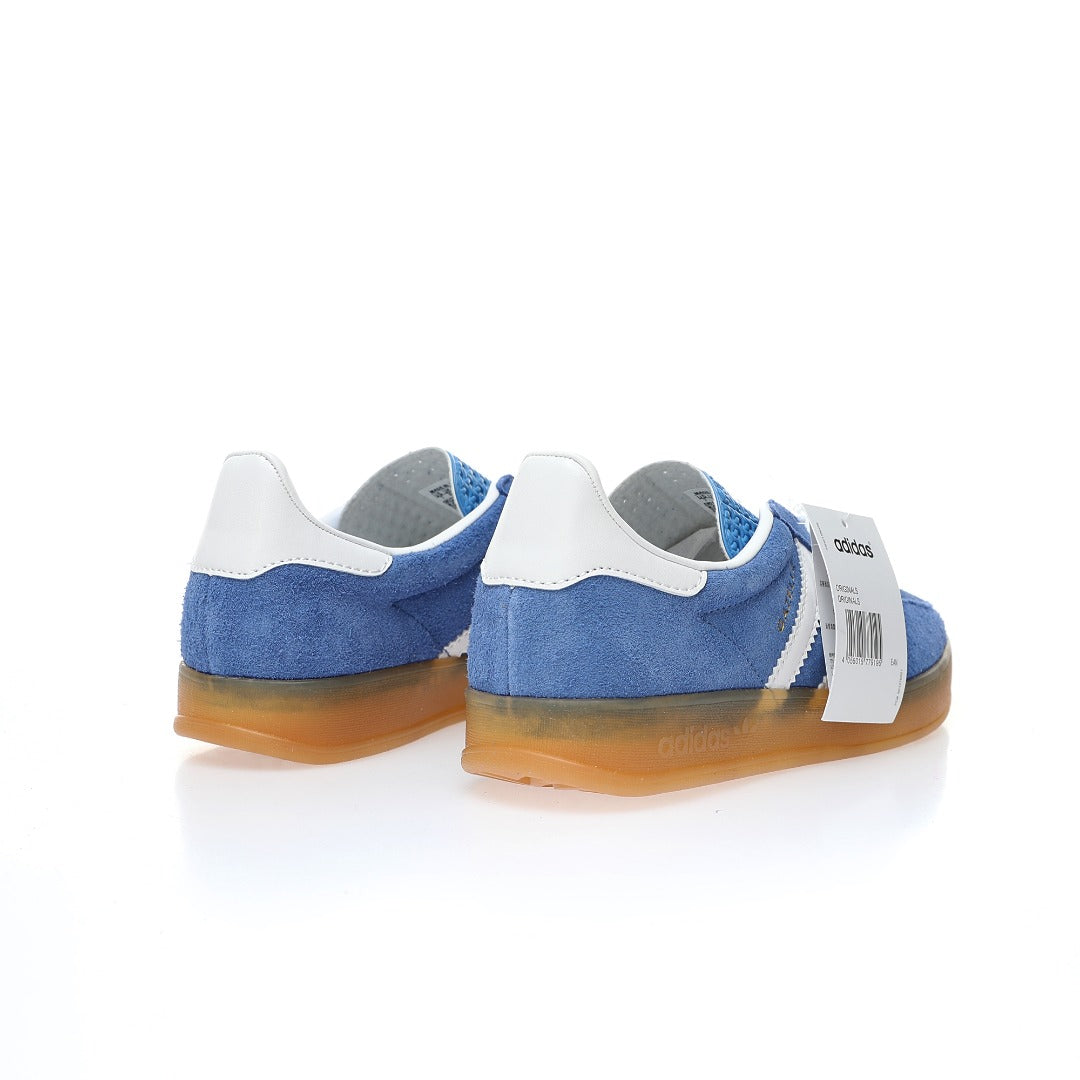 Adidas Originals Gazelle Indoor ¨C Blue / White Gum Suede Low-Top Sneakers
