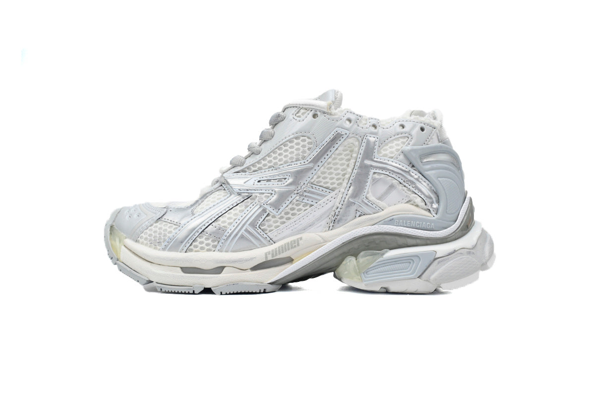 Balenciaga men's shoes Track  Runner Sneaker ¨C Distressed Low-Top  balenciaga runners White