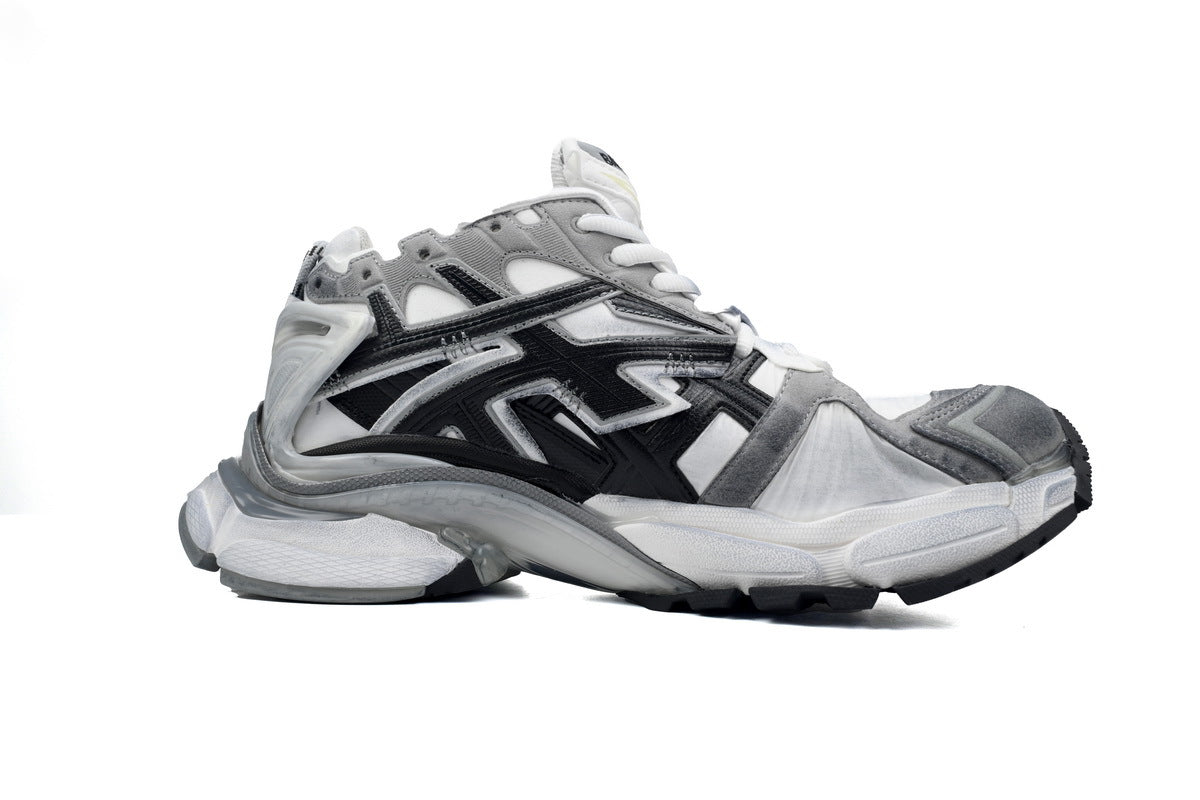 Balenciaga men's shoes Track Runner Sneaker ¨C Distressed Low-Top  balenciaga runners grey