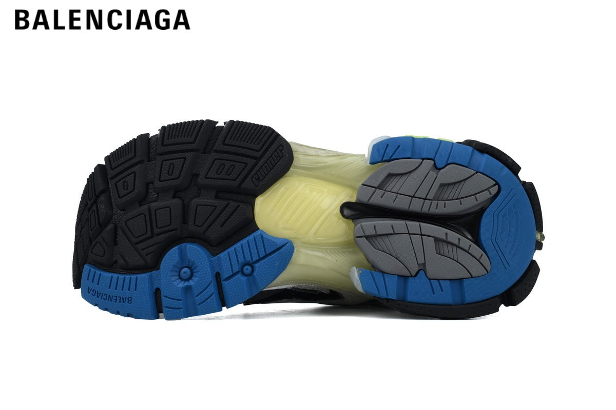 Balenciaga Runner men's shoes  women sneakers ¡ª Green / Blue / Black