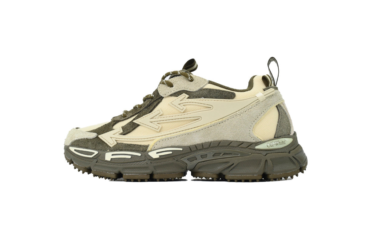 Off-White Be Right Back Women's Men's Olive & Beige Chunky Sneakers