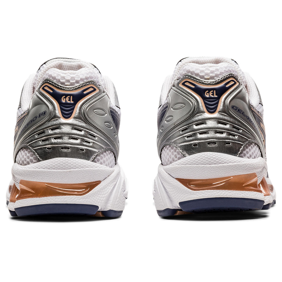 Asics  shoes  neutral running shoes mens  sneakers Gel-Kayano 14 White / Metallic Silver / Dark Navy