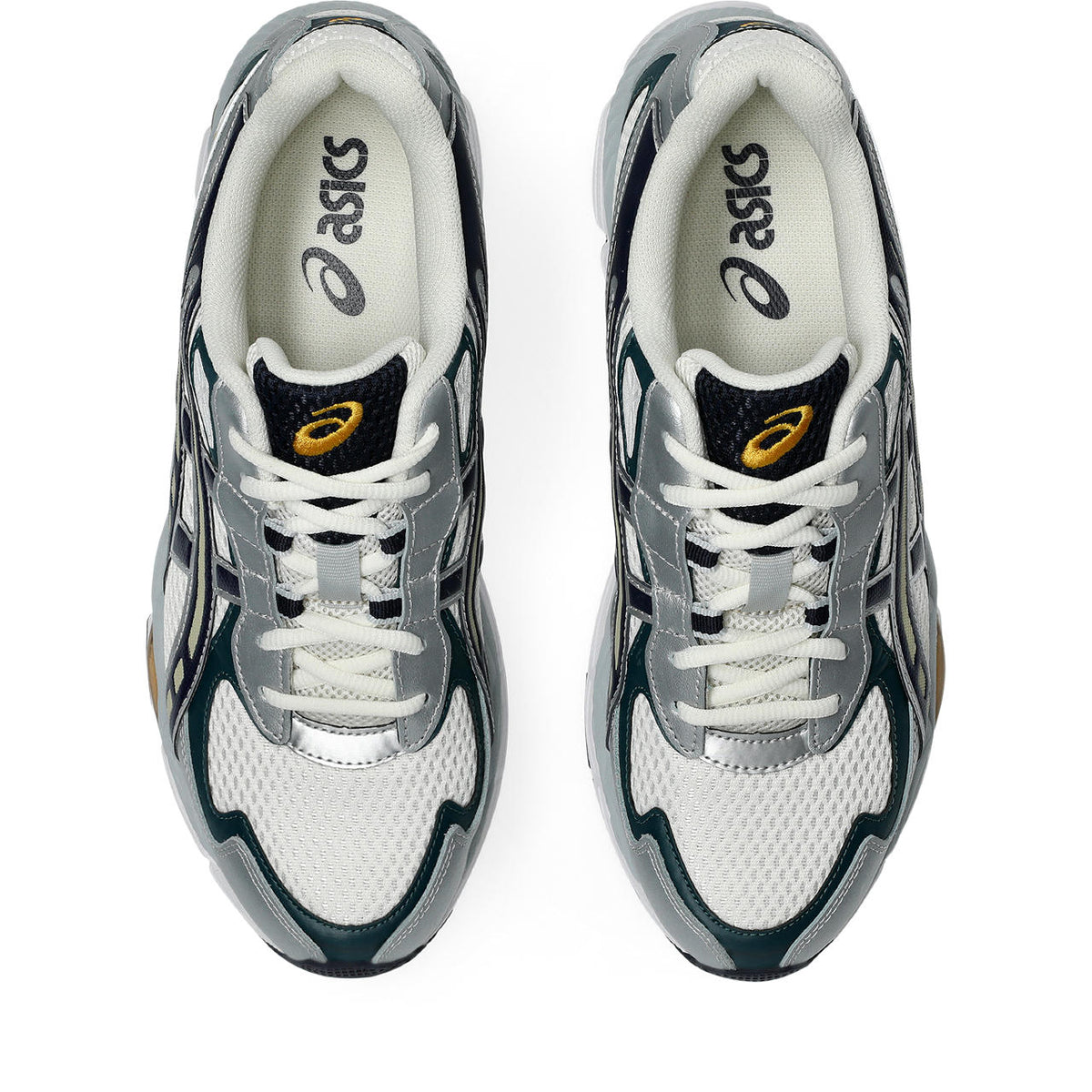 Asics womens shoes  neutral running shoes mens  sneakers Gel-Kayano 14 ¨C Silver/Green/Navy Sneaker