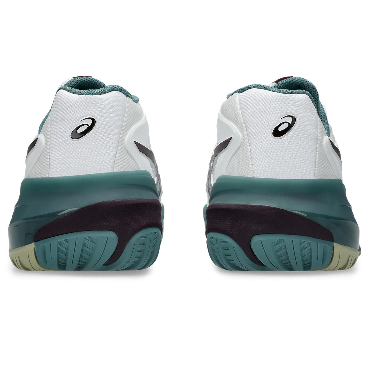Asics womens shoes  neutral running shoes mens  sneakers Gel-Resolution ¨C White/Burgundy/Teal Green Tennis Sneaker
