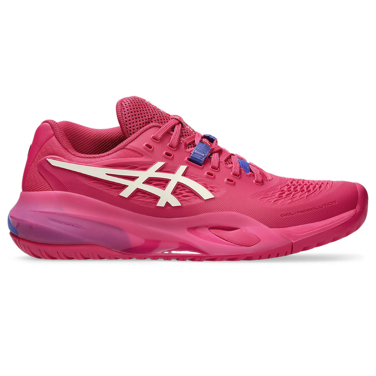 Asics womens shoes  neutral running shoes mens  sneakers Gel-Resolution ¨C Hot Pink/White/Blue Tennis Sneaker