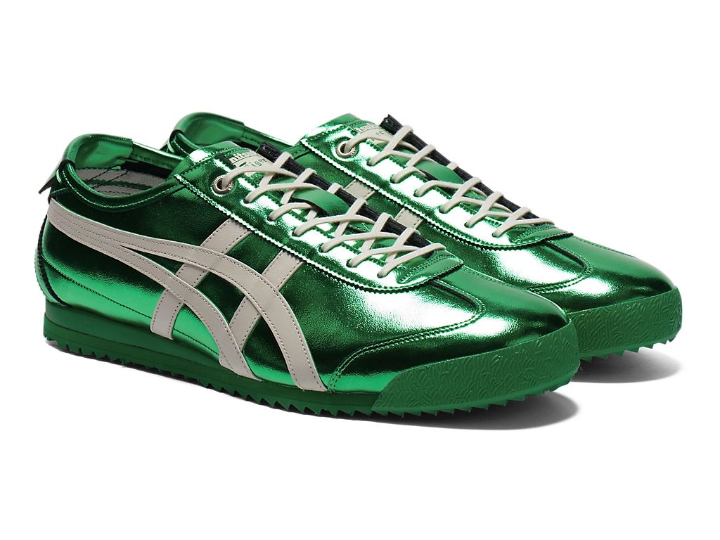 Onitsuka Tiger Mexico 66 Unisex Sneakers ¨C Metallic Gold White Stripe  running shoes women asics mens shoes