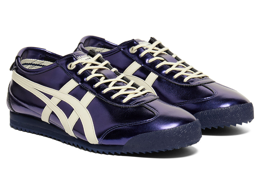 Onitsuka Tiger Mexico 66 Unisex Sneakers ¨C Metallic Purple Off-White Stripe  running shoes women asics mens shoes