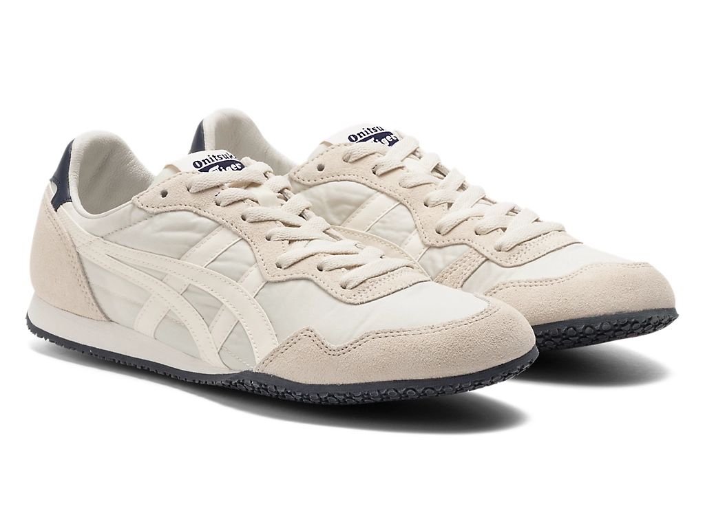 Onitsuka Tiger Serrano Unisex Sneakers ¨C Cream / Navy  running shoes women asics mens shoes