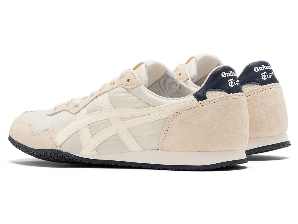 Onitsuka Tiger Serrano Unisex Sneakers ¨C Cream / Navy  running shoes women asics mens shoes