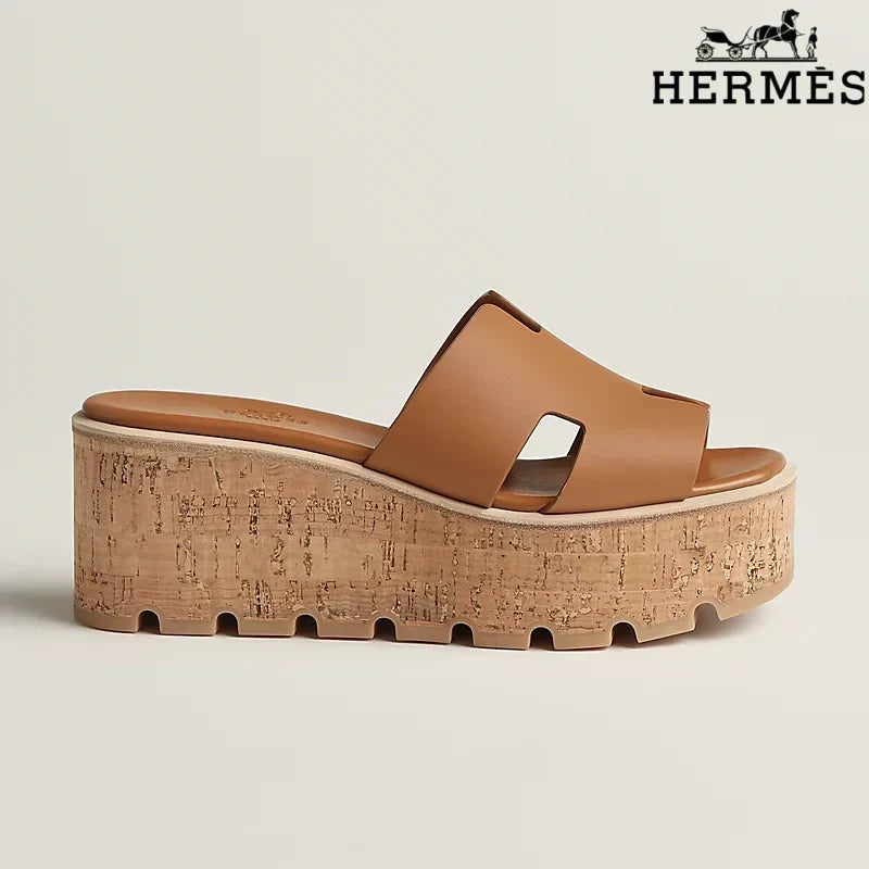 Herm¨¨s Eze Brown Wedge Sandal