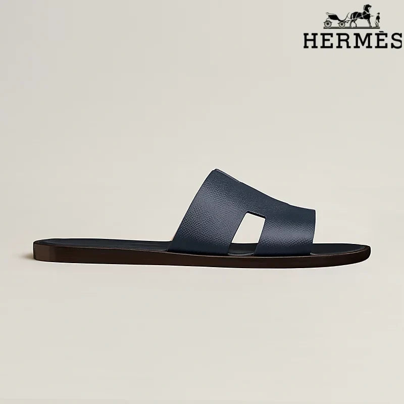 Herm¨¨s Oran Navy Flat Sandals