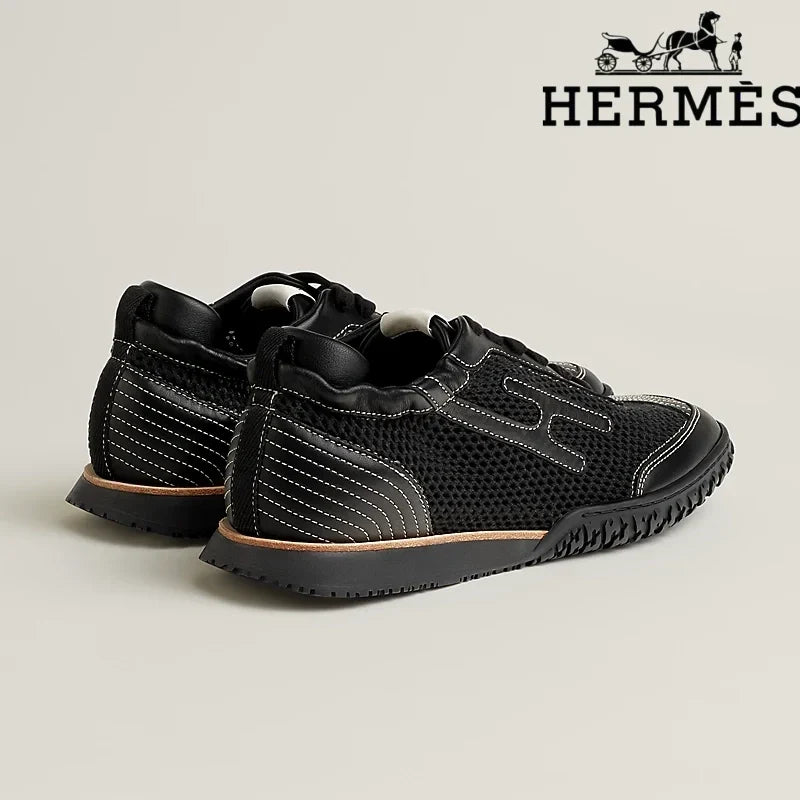 Herm¨¨s Jet Sneaker in Noir Black Mesh
