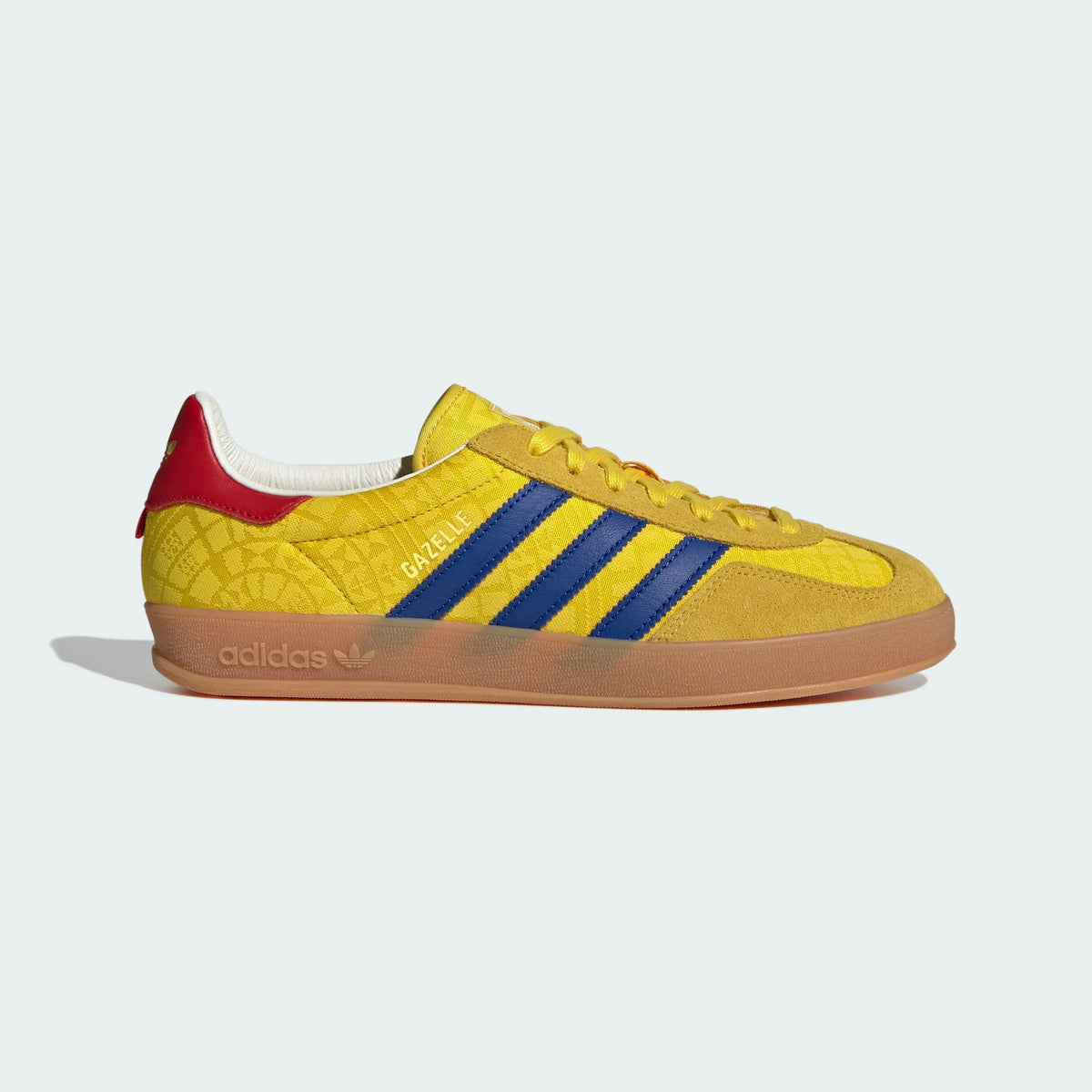 Adidas Originals ¨C Yellow / Blue Jacquard Suede Casual Sneakers