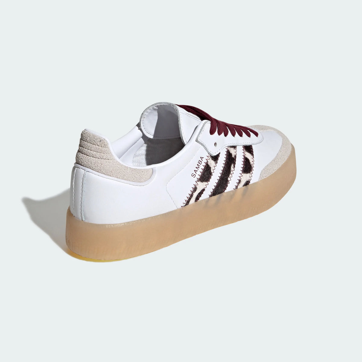 Adidas Originals ¨C White Leopard Print Platform Casual Sneakers