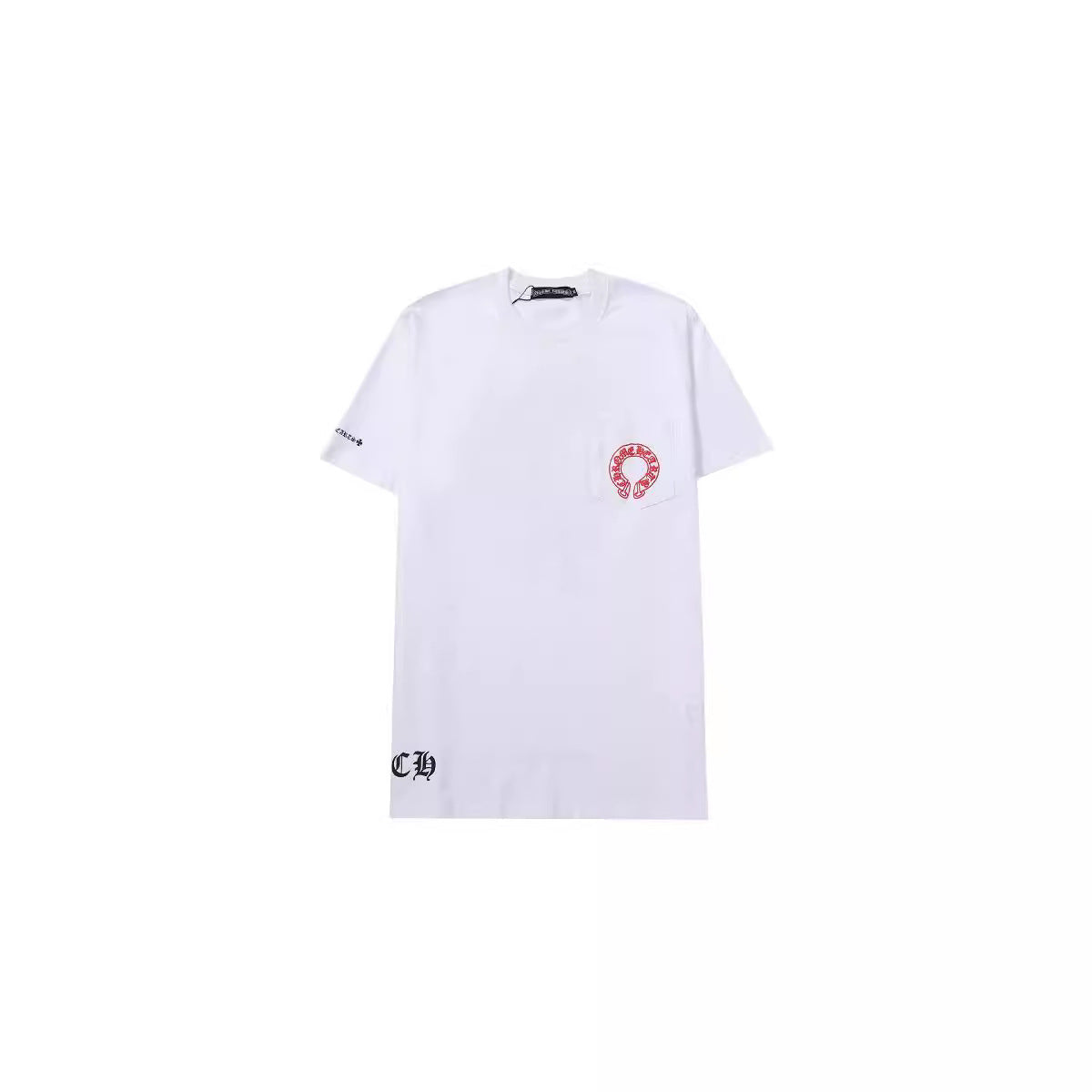 Chrome Heart T Shirts Horseshoe Stacked Cross Short Sleeve T-Shirt