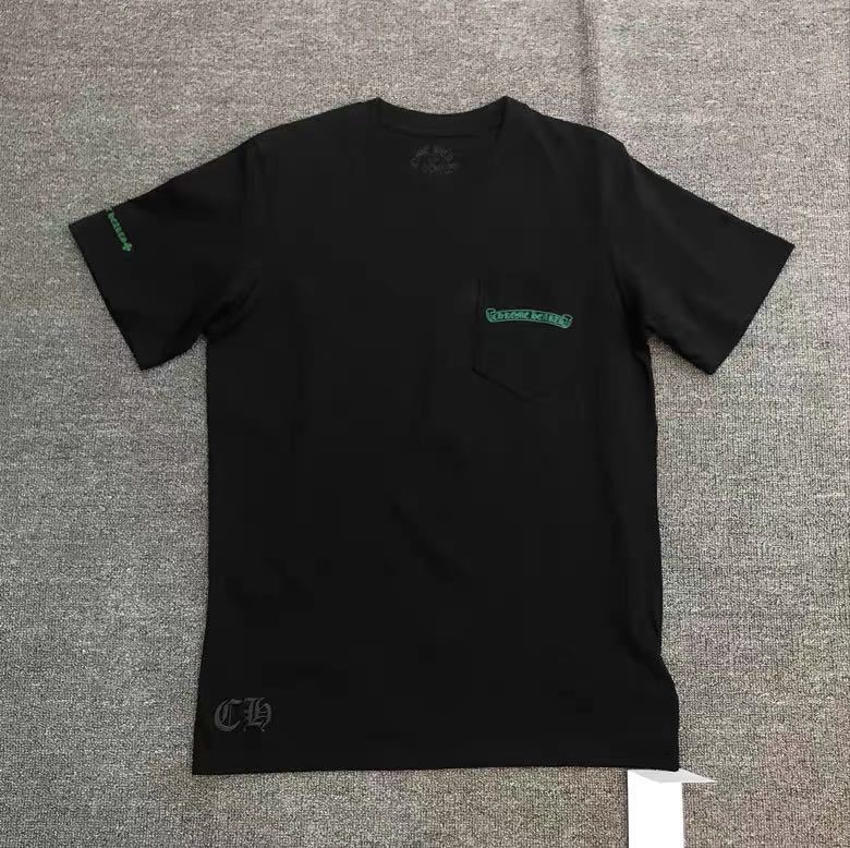 Chrome Heart T Shirts CH Horseshoe Croix Cross Sanskrit Casual Short Sleeve T-Shirt