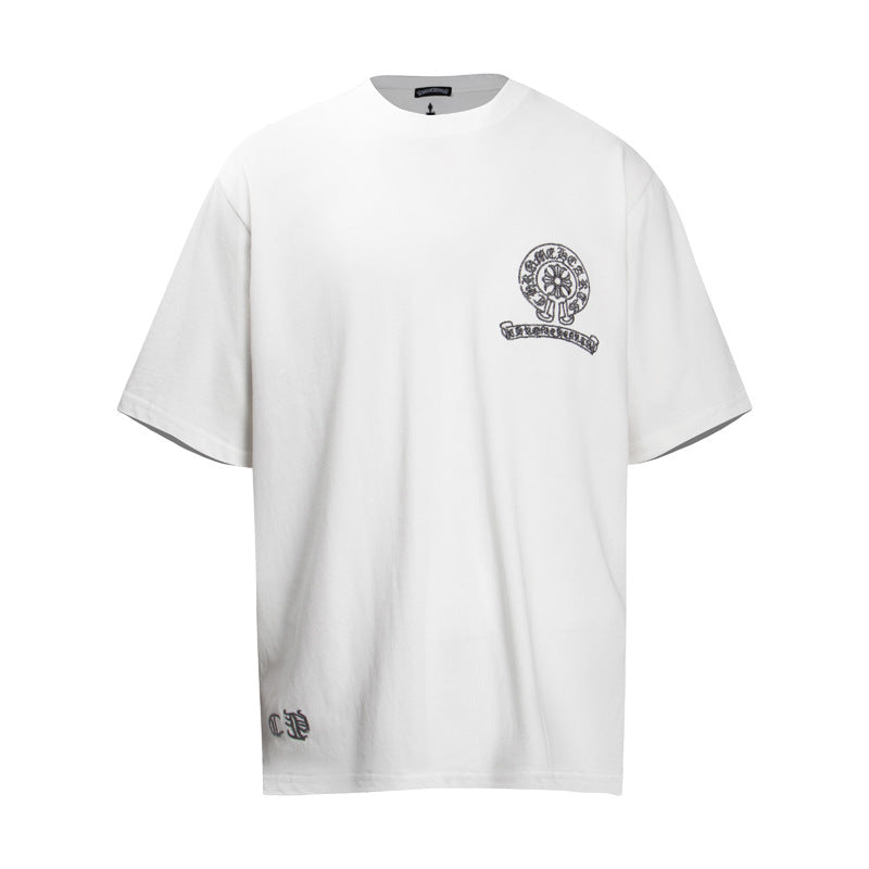 Chrome Heart T Shirts Cross Color Printed Short Sleeve T-Shirt