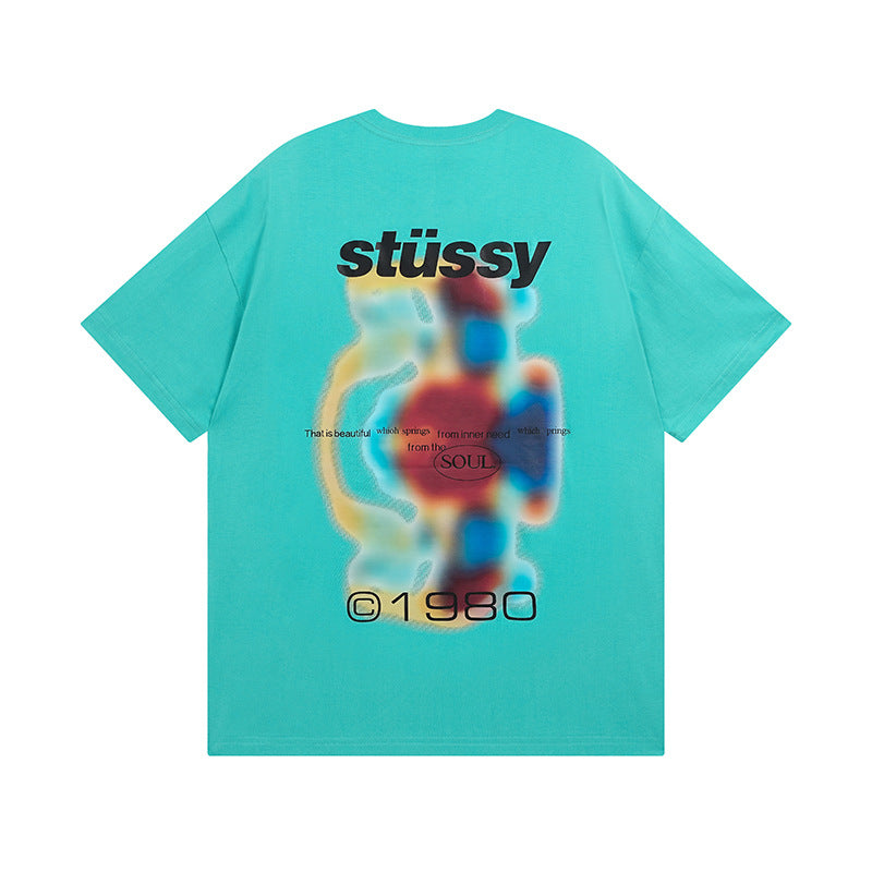 Stussy T-Shirts Casual Loose Couple T-Shirts