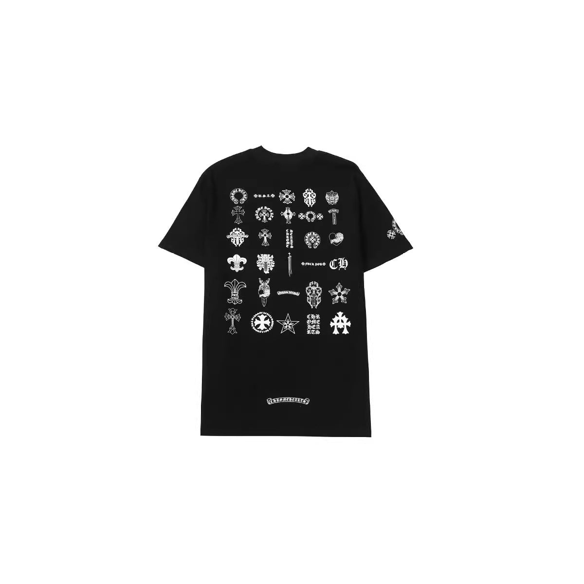 Chrome Heart T Shirts T-Shirts Trendy logo print crew neck short sleeves
