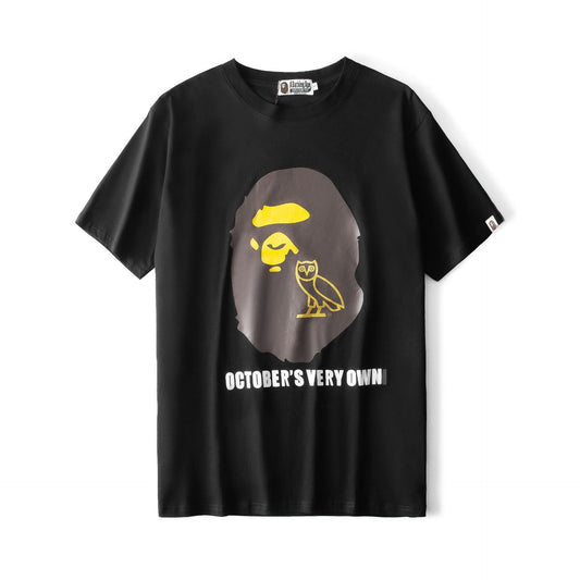 Bathing Ape T-Shirt Printed T-shirt Short Sleeve Crew Neck T-shirt