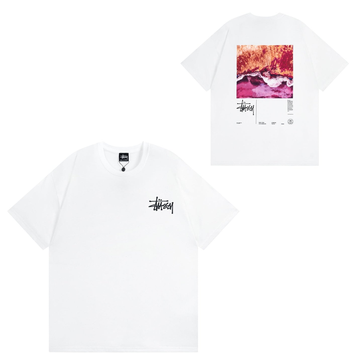 Stussy T-Shirts Casual Versatile Loose T-Shirts Couple