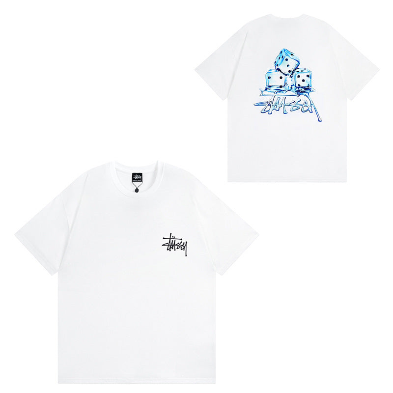 Stussy T-Shirts Casual Versatile Loose T-Shirts Couple