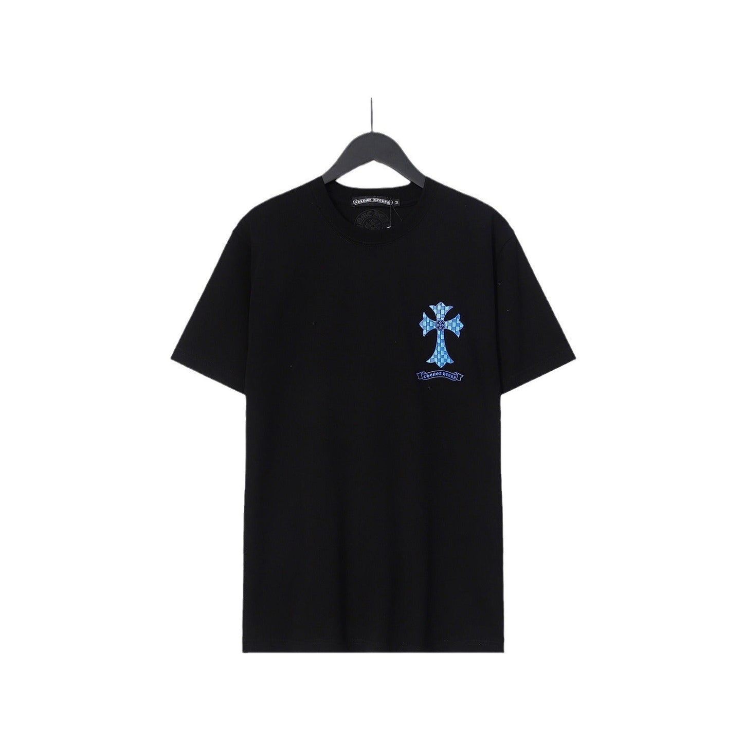 Chrome Heart T Shirts Sanskrit Color Printing Loose Cotton Casual Crew Neck Short Sleeve T-Shirt