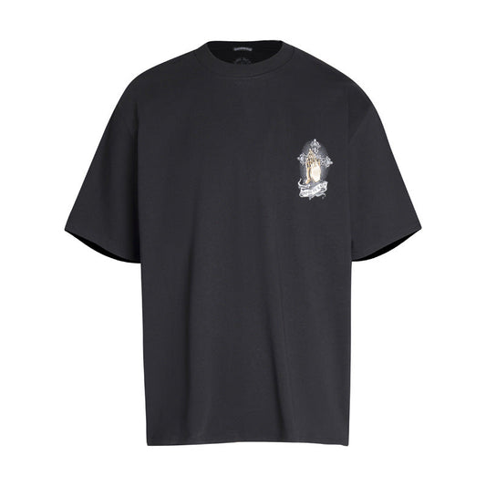 Chrome Heart T Shirts T-Shirt Loose Cross Print