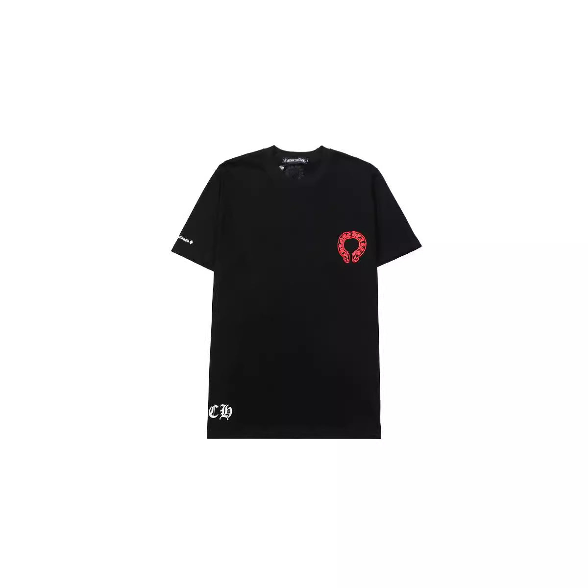 Chrome Heart T Shirts Horseshoe Stacked Cross Short Sleeve T-Shirt
