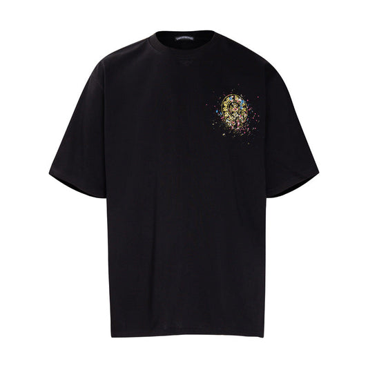 Chrome Heart T Shirts Summer Horseshoe Print Short Sleeve T-Shirt