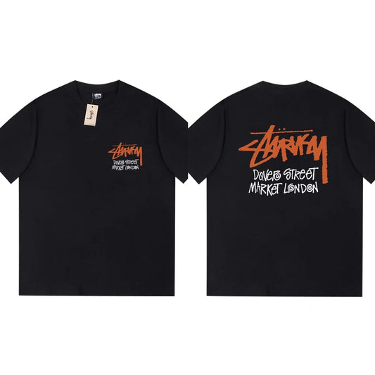 Stussy T-Shirts Loose Casual T-Shirts Same for Men and Women