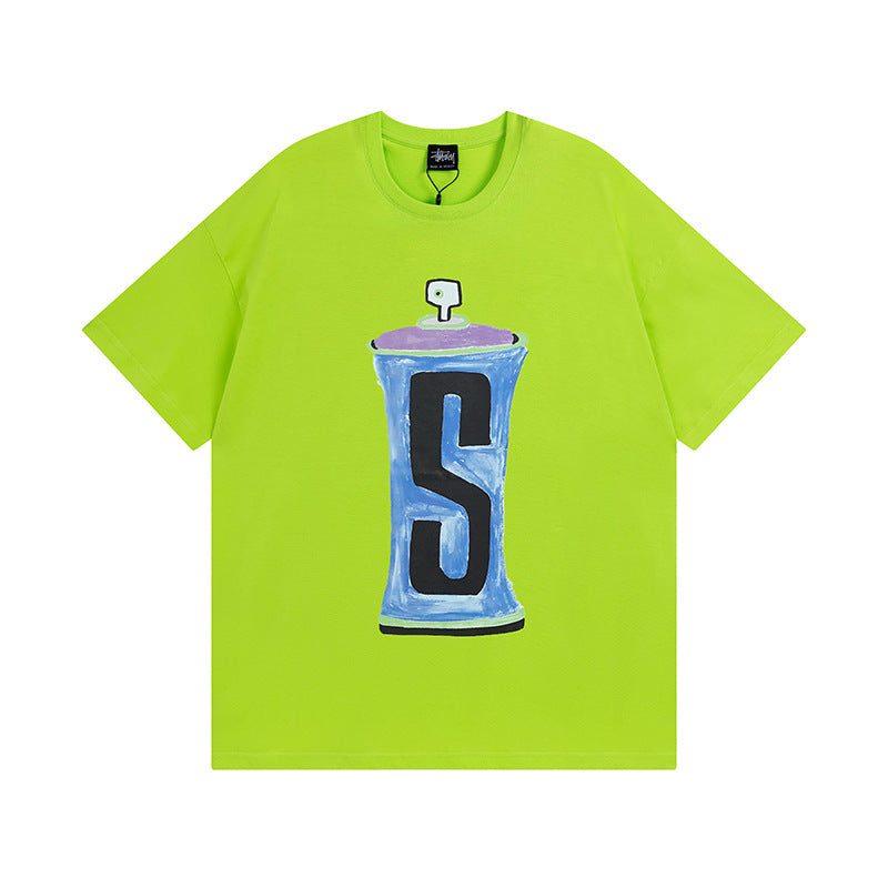 Stussy T-Shirts Casual Loose Couple T-Shirts
