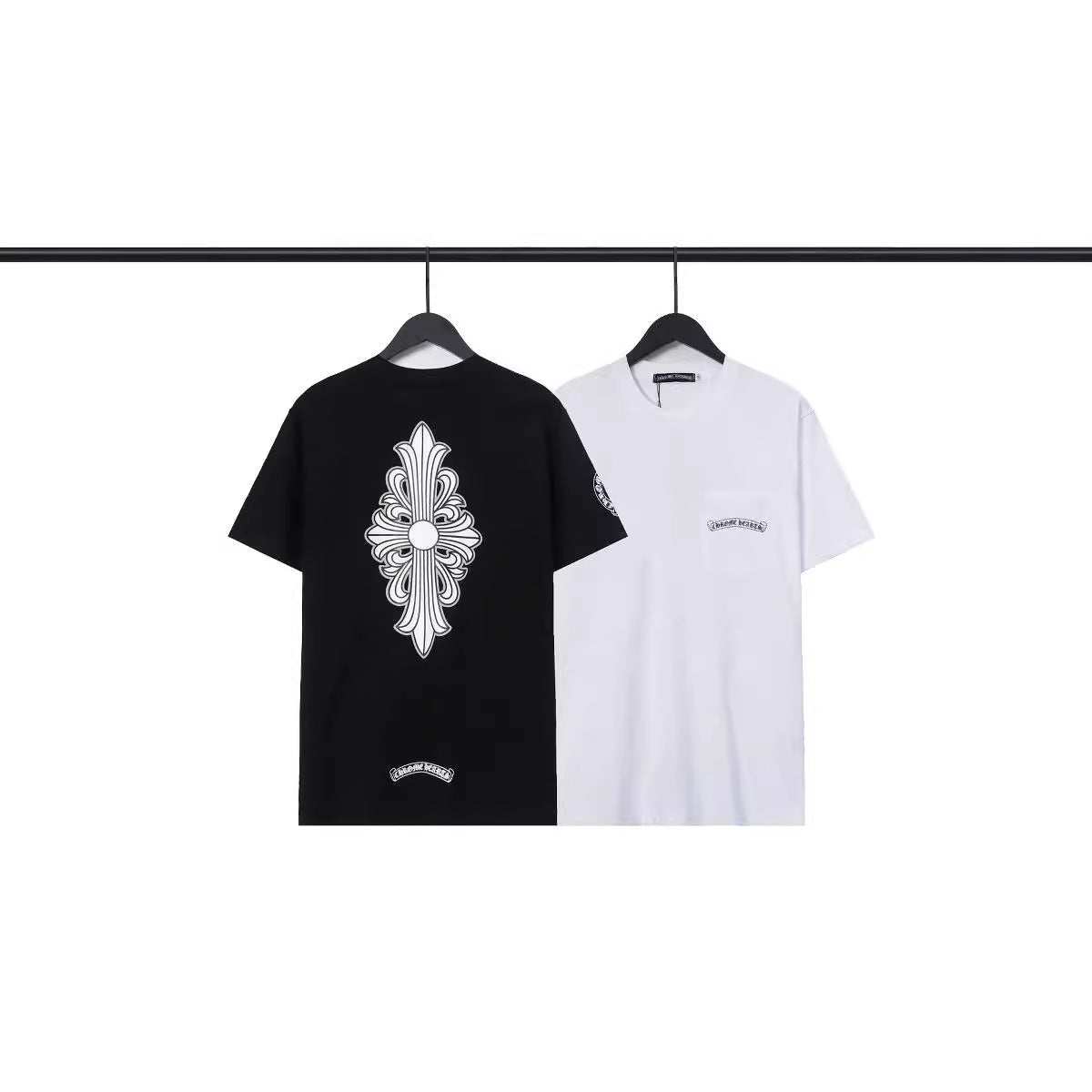 Chrome Heart T Shirts T-Shirt Crossshaft Cotton Crew Neck Short Sleeve