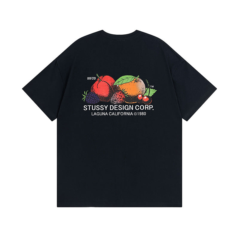 Stussy T-Shirts Casual Loose Couple T-Shirts