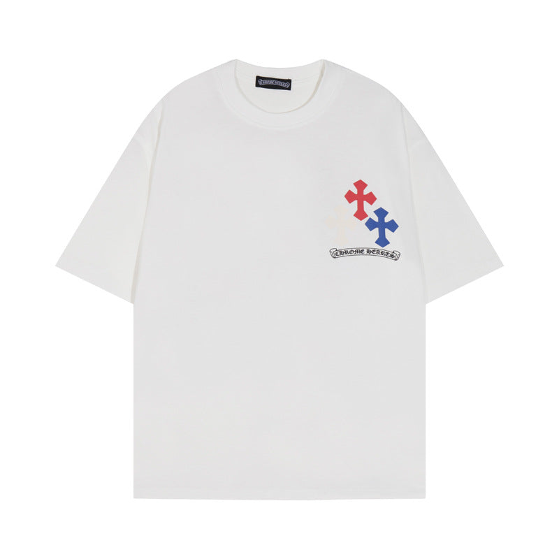Chrome Heart T Shirts Big Horseshoe Short Sleeve T-Shirt