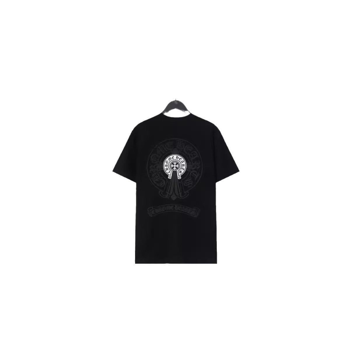 Chrome Heart T Shirts Croix Cross Color Leather Printed Short Sleeve T-Shirt