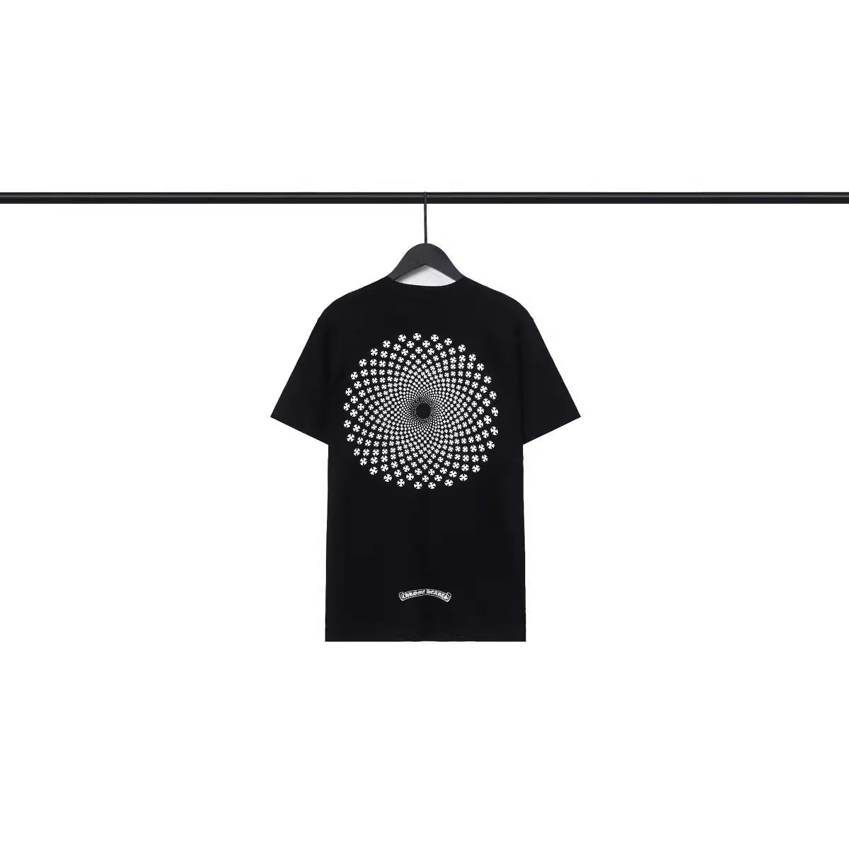 Chrome Heart T Shirts Scroll Heart Gypsy Printed Crew Neck Short Sleeve T-Shirt