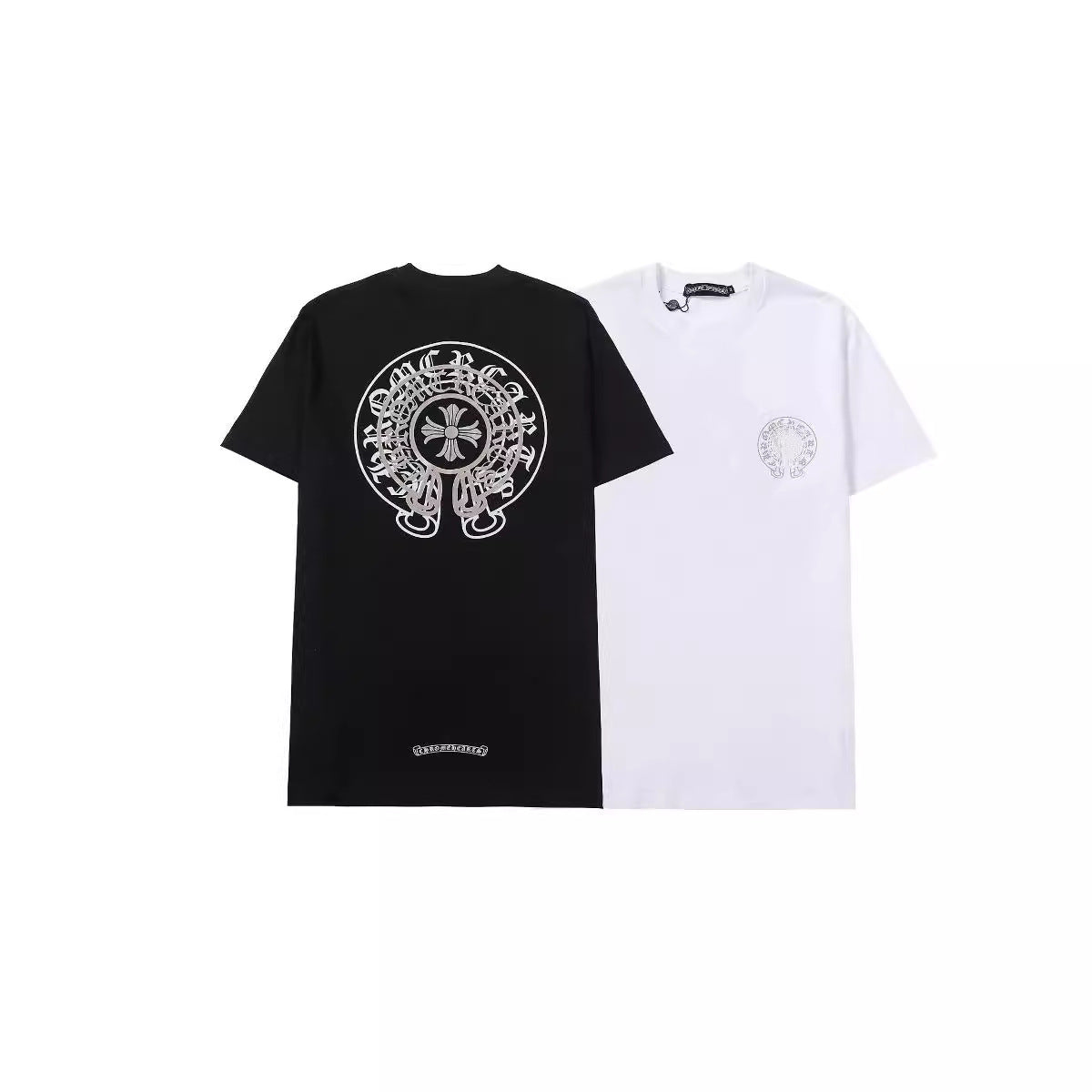 Chrome Heart T Shirts Crowe Fashion ins Ghost 3D Printing Pure T-Shirt Summer