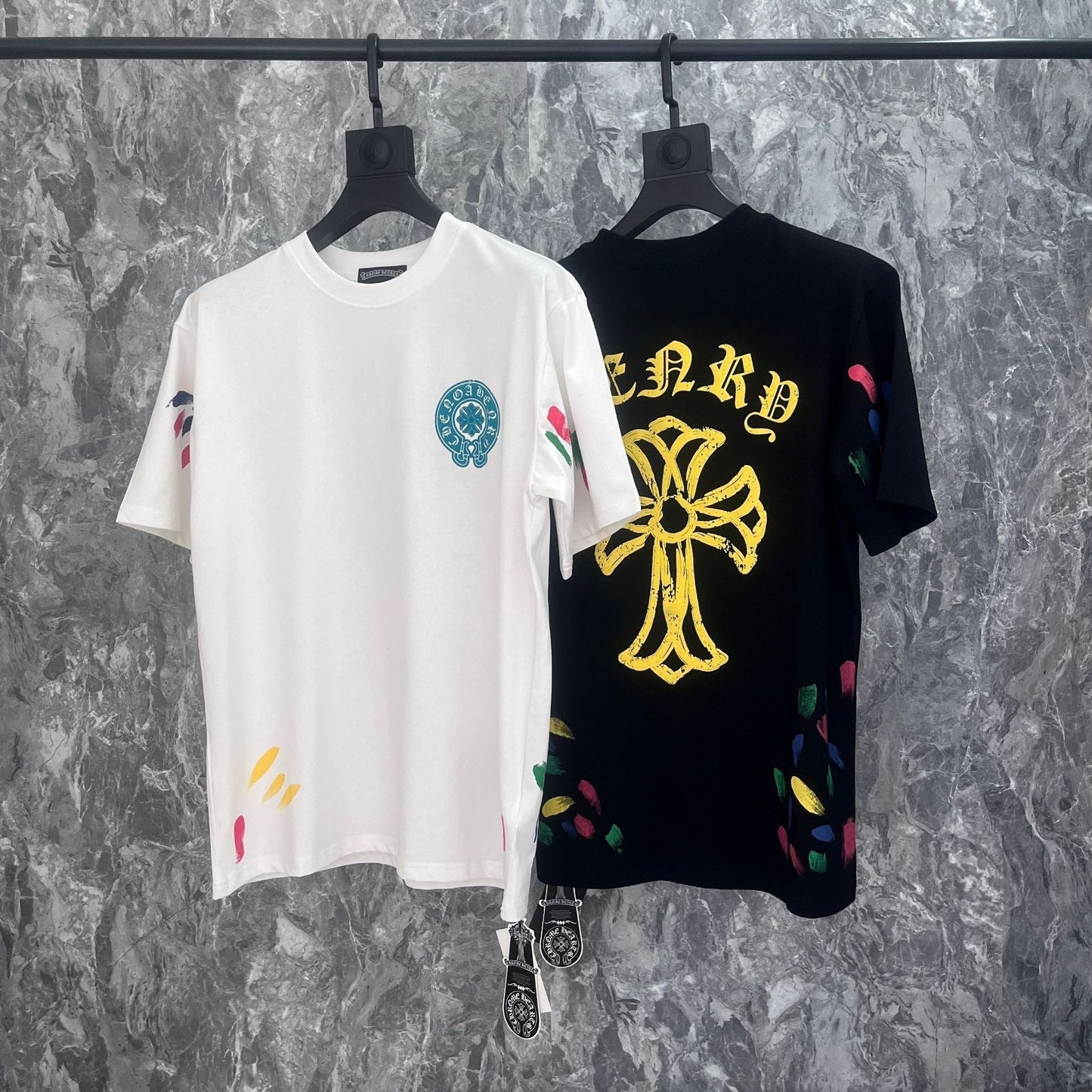 Chrome Heart T Shirts Summer Short Sleeve Street Half Sleeve T-Shirt