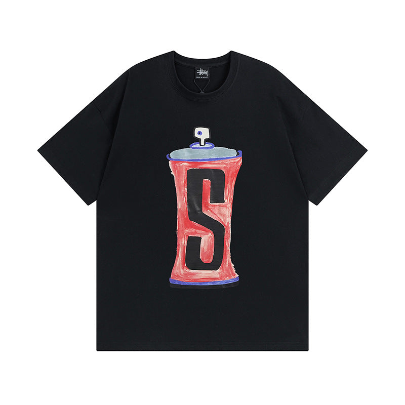 Stussy T-Shirts Casual Loose Couple T-Shirts