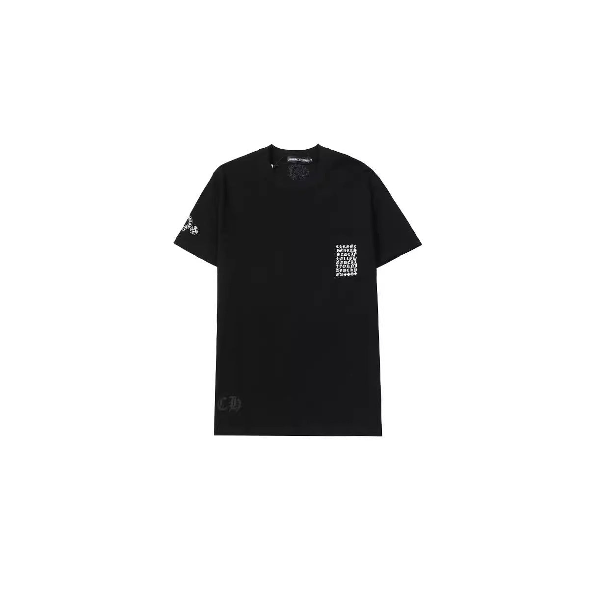 Chrome Heart T Shirts T-Shirts Trendy logo print crew neck short sleeves