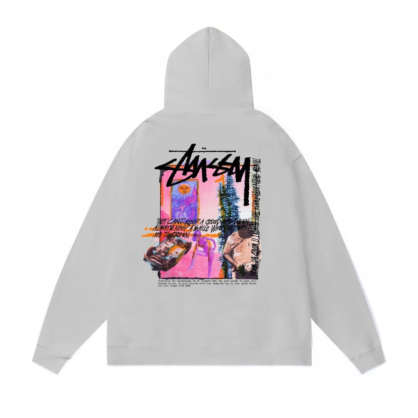 Stussy Hoodie Fall/Winter Fleece Hooded Sweater